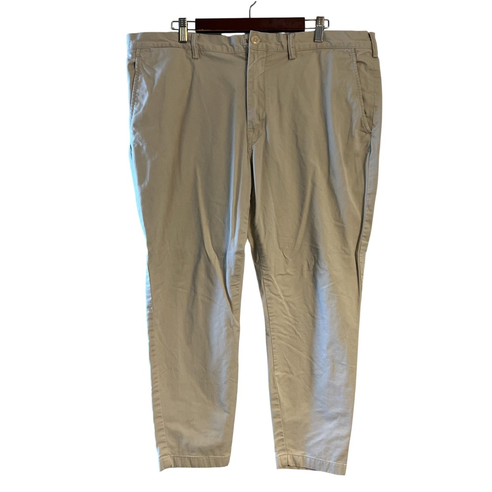 Polo Ralph Lauren Stretch Straight Fit Chino Pants Tan Khaki 40/34 Mens